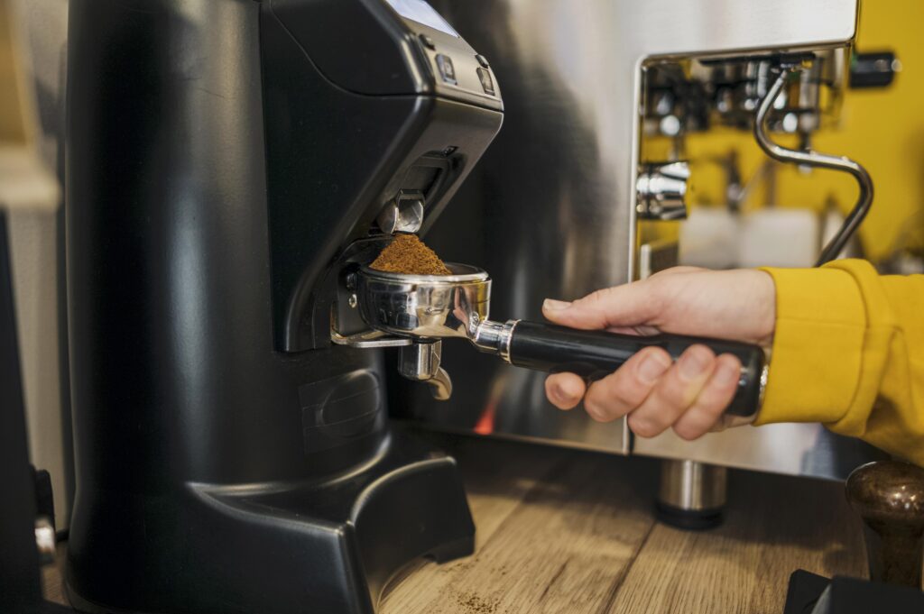 coffee machine grind and brew